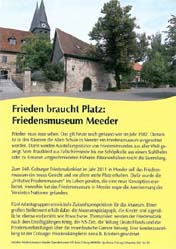 Frieden braucht seinen Platz